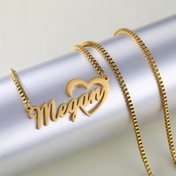 Name necklace with heart...