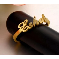 Simple adjustable name ring...
